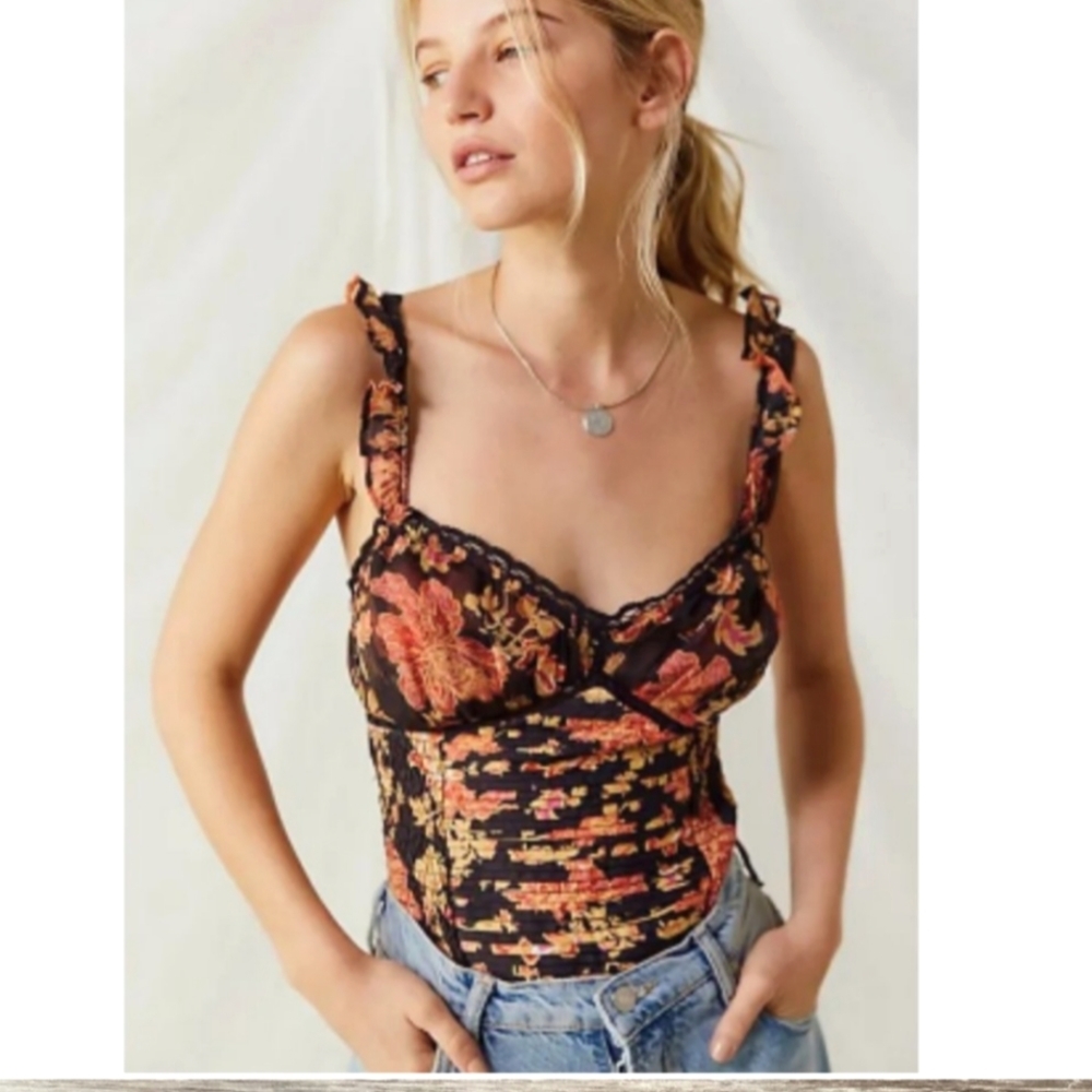 Free People Weekend Plans Romantic Bodysuit